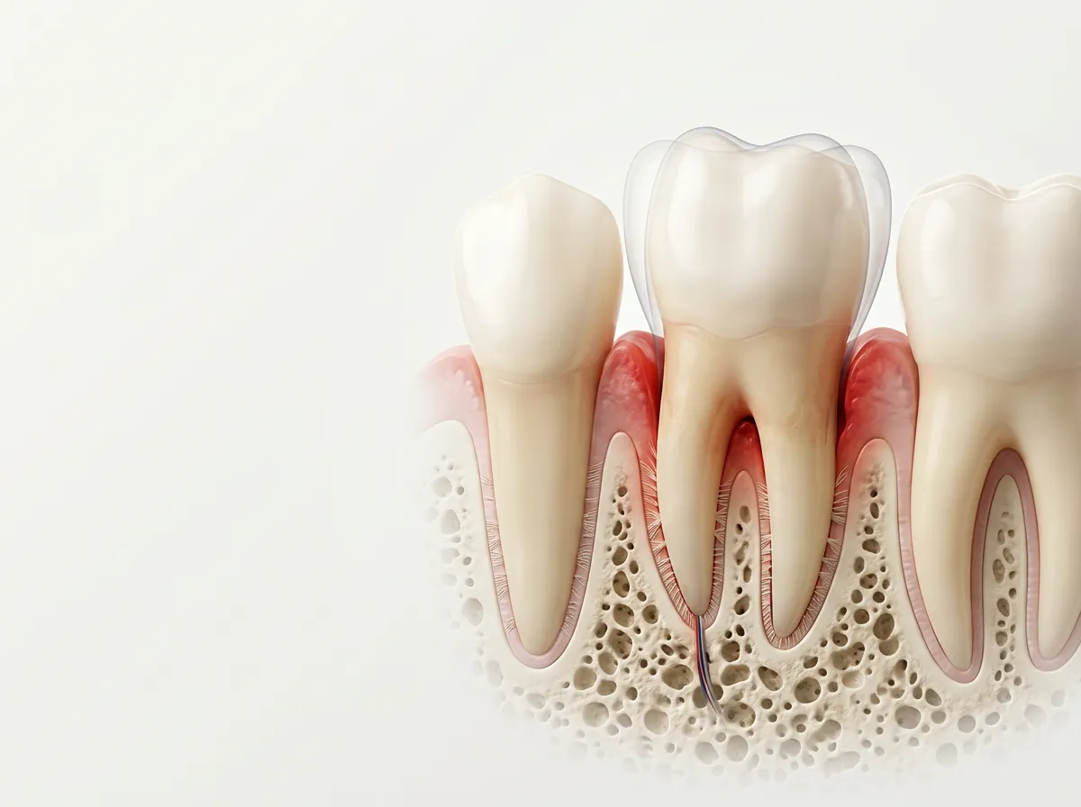 Denti mobili per la parodontite? Scopri quando possono essere salvati, quando estrarli e come valutare gli impianti dopo aver curato le gengive. In alcuni casi, il trattamento dell’infiammazione, il controllo del carico masticatorio, lo splintaggio e la chirurgia parodontale possono permettere di conservare il dente per molti anni. In altri, la perdita di supporto è talmente avanzata da rendere l’estrazione e la successiva sostituzione con un impianto una scelta più prevedibile. La decisione non dipende soltanto da quanto si muove il dente. Devono essere valutati: quantità e distribuzione dell’osso residuo; profondità delle tasche parodontali; sanguinamento e suppurazione; presenza di fratture o carie profonde; condizioni delle radici; risposta alla terapia parodontale; possibilità di pulire e mantenere il dente; fumo, diabete e altri fattori di rischio; ruolo del dente nel progetto protesico complessivo. Le linee guida della European Federation of Periodontology raccomandano di stabilire quali denti possano essere conservati prima di pianificare estrazioni e riabilitazioni implantari. La diagnosi deve considerare funzione, estetica, supporto residuo, rischio di progressione e condizioni generali del paziente. EFP: trattamento della parodontite di stadio IV Parodontite e impianti dentali: la risposta breve Sì, una persona con una storia di parodontite può ricevere impianti dentali, ma la malattia attiva deve essere trattata e stabilizzata prima dell’implantologia. Situazione Orientamento possibile Dente mobile ma recuperabile Terapia parodontale e rivalutazione Mobilità associata a sovraccarico occlusale Controllo del morso ed eventuale splintaggio Difetto osseo favorevole Possibile chirurgia rigenerativa Dente fratturato o non restaurabile Estrazione Infezione persistente e supporto insufficiente Estrazione e pianificazione implantare Parodontite ancora attiva Trattare prima la malattia Parodontite stabilizzata e buona igiene Possibile valutazione degli impianti Scarsa igiene, fumo elevato o diabete non controllato Rischio implantare maggiore Un impianto non è una versione “migliore” di un dente naturale. È una soluzione valida per sostituire un dente che manca o che non può essere mantenuto con una prognosi ragionevole. [INSERIRE IMMAGINE 1 QUI] Didascalia: La mobilità dentale deve essere studiata attraverso esame parodontale, radiografie e valutazione del carico masticatorio. Alt text: Valutazione di denti mobili con parodontite e perdita ossea Nome file: denti-mobili-parodontite-valutazione.webp Denti mobili: cosa fare subito Se un dente inizia a muoversi, è consigliabile prenotare una visita odontoiatrica senza aspettare che la mobilità aumenti. Nel frattempo: non continuare a muovere il dente con le dita o con la lingua; evita di mordere alimenti duri con quella zona; continua a pulire delicatamente denti e gengive; non assumere antibiotici senza prescrizione; non considerare collutori o rimedi domestici come una cura della parodontite; informa il dentista se soffri di diabete, fumi o assumi farmaci particolari. Gonfiore importante, fuoriuscita di pus, febbre, dolore intenso o una mobilità improvvisa dopo un trauma richiedono una valutazione più rapida. Perché i denti diventano mobili? La mobilità può avere diverse cause. La parodontite è una delle più frequenti, ma non è l’unica. Perdita del supporto parodontale La parodontite distrugge progressivamente il legamento parodontale e l’osso alveolare che sostengono le radici. Quando il supporto si riduce, il dente può iniziare a muoversi durante la masticazione. Infiammazione attiva Gengive gonfie, tasche profonde e tessuti infiammati possono aumentare temporaneamente la mobilità. Il controllo dell’infiammazione può migliorare la stabilità, ma non ricrea automaticamente tutto l’osso perduto. Trauma occlusale Un dente può ricevere una forza eccessiva a causa di: bruxismo; serramento; denti mancanti; morso non equilibrato; ponte o corona non correttamente adattati; migrazione dei denti provocata dalla parodontite. Le forze masticatorie eccessive possono aumentare la mobilità di un dente che possiede già un supporto osseo ridotto. Ascesso parodontale Un’infezione acuta può provocare dolore, gonfiore, pus e un aumento rapido della mobilità. Il trattamento tempestivo può evitare un ulteriore danno ai tessuti. Frattura della radice Una frattura verticale può produrre sintomi simili alla parodontite localizzata. In molti casi rende il dente non recuperabile. Lesione endodontico-parodontale Un’infezione proveniente dalla polpa dentale può comunicare con i tessuti parodontali. Prima di decidere l’estrazione bisogna stabilire se il problema è parodontale, endodontico oppure combinato. Un dente mobile può tornare stabile? In alcuni casi sì. La mobilità può ridursi quando: viene eliminata l’infiammazione; vengono rimossi placca e tartaro sotto gengiva; viene trattata un’infezione; viene corretto un sovraccarico occlusale; il dente viene collegato temporaneamente ai denti vicini; un difetto osseo adatto viene trattato con chirurgia rigenerativa; il paziente mantiene un’igiene domiciliare efficace. Tuttavia, “meno mobile” non significa necessariamente “guarito”. Il risultato deve essere confermato con un nuovo sondaggio parodontale e con il controllo di sanguinamento, tasche, suppurazione e funzione. Come si stabilisce se un dente può essere salvato? Cartella parodontale completa Il dentista misura intorno a ogni dente: profondità delle tasche; sanguinamento al sondaggio; perdita di attacco; recessione gengivale; suppurazione; mobilità; coinvolgimento delle forcazioni dei molari. Non è sufficiente osservare soltanto una radiografia panoramica. Radiografie mirate Le radiografie endorali possono mostrare meglio: livello dell’osso; forma dei difetti; condizioni delle radici; carie profonde; trattamenti canalari; possibili lesioni endodontiche. La panoramica fornisce una visione generale. Una CBCT può essere richiesta in situazioni selezionate o per la pianificazione implantare, ma non sostituisce l’esame parodontale. Valutazione della restaurabilità Anche un dente con sufficiente supporto osseo può dover essere estratto se presenta: frattura verticale; carie non restaurabile; perforazione radicolare; riassorbimento grave; struttura dentale insufficiente per una ricostruzione stabile. Risposta al trattamento iniziale Quando non esiste un’indicazione immediata all’estrazione, spesso è utile trattare prima l’infezione e rivalutare il dente dopo la guarigione iniziale. Questo evita di formulare una prognosi definitiva mentre i tessuti sono ancora molto infiammati. Possibilità di mantenimento Un dente può essere tecnicamente trattabile ma poco mantenibile se: non può essere pulito correttamente; presenta tasche profonde non controllabili; richiede continui interventi; compromette i denti vicini; non può essere inserito in un progetto protesico funzionale. Quando è possibile salvare un dente mobile? Un tentativo conservativo può essere ragionevole quando: rimane un supporto osseo utilizzabile; la radice non è fratturata; il dente può essere restaurato; l’infezione risponde alla terapia; le tasche possono essere trattate e mantenute; la mobilità può essere controllata; il dente ha un ruolo funzionale importante; il paziente riesce a mantenere una buona igiene; fumo e diabete sono gestiti; il paziente accetta controlli regolari. Anche alcuni denti con danno avanzato possono essere trattati in pazienti accuratamente selezionati. Uno studio clinico randomizzato ha mostrato che la rigenerazione di denti gravemente compromessi può offrire risultati validi nel lungo periodo rispetto all’estrazione e alla sostituzione protesica. Ciò non significa che tutti i denti possano essere salvati, ma dimostra che “molto osso perso” non equivale automaticamente a “estrazione obbligatoria”. Studio clinico con follow-up a 10 anni Quali trattamenti possono stabilizzare i denti mobili? 1. Controllo della placca e dei fattori di rischio La prima fase comprende: istruzioni personalizzate per l’igiene; pulizia professionale; controllo dei fattori che trattengono placca; supporto per smettere di fumare; valutazione del controllo del diabete. 2. Strumentazione sottogengivale Placca e tartaro vengono rimossi dalle superfici radicolari e dalle tasche parodontali. Dopo un periodo di guarigione viene effettuata una rivalutazione completa. 3. Chirurgia parodontale Se rimangono tasche profonde, possono essere considerate: chirurgia di accesso; chirurgia resettiva; terapia rigenerativa; trattamento delle forcazioni. Le linee guida EFP raccomandano di considerare la chirurgia rigenerativa per tasche residue associate a difetti intraossei adatti. Anche il coinvolgimento delle forcazioni non costituisce, da solo, una ragione automatica per estrarre un molare. EFP: terza fase della terapia parodontale 4. Splintaggio Lo splintaggio collega un dente mobile a denti vicini più stabili. Può: migliorare il comfort; facilitare la masticazione; ridurre la sensazione di instabilità; agevolare alcune fasi del trattamento. Non elimina i batteri, non cura autonomamente la parodontite e non garantisce che il dente venga conservato. Le linee guida EFP indicano che lo splintaggio temporaneo o a lungo termine può essere considerato nei denti ipermobili, soprattutto per migliorare comfort e funzione. EFP: trattamento dei denti ipermobili 5. Regolazione del carico occlusale In casi selezionati può essere necessario ridistribuire le forze masticatorie. Questo trattamento deve essere eseguito con prudenza e dopo un’analisi del morso. 6. Mantenimento parodontale Dopo il trattamento attivo sono necessari controlli personalizzati. Le linee guida EFP indicano intervalli compresi tra 3 e 12 mesi, scelti in base al rischio individuale. Nei pazienti con parodontite avanzata gli intervalli sono spesso più ravvicinati. EFP: supportive periodontal care [INSERIRE IMMAGINE 2 QUI] Didascalia: La terapia parodontale può comprendere strumentazione sottogengivale, controllo dell’occlusione, splintaggio e chirurgia rigenerativa. Alt text: Trattamenti per salvare denti mobili con parodontite Nome file: salvare-denti-mobili-parodontite.webp Quando estrarre denti con parodontite? L’estrazione può diventare la scelta più corretta quando il dente non può essere mantenuto in condizioni di salute, funzione e igiene accettabili. Le situazioni da valutare includono: frattura verticale della radice; carie o distruzione non restaurabile; supporto parodontale estremamente ridotto; mobilità progressiva nonostante una terapia adeguata; infezione o suppurazione persistente; tasche profonde impossibili da mantenere; lesione endodontico-parodontale con prognosi sfavorevole; dolore o impossibilità di masticare; posizione che rende impossibile una ricostruzione funzionale; rischio di compromettere i tessuti o i denti vicini; impossibilità del paziente di seguire il mantenimento necessario. Nessuno di questi elementi dovrebbe essere valutato isolatamente. Anche un dente con mobilità elevata può avere una prognosi diversa a seconda della radice, della forma del difetto osseo, della sua posizione e della risposta alla terapia. Denti con prognosi incerta: trattare prima o estrarre subito? Tra “dente sicuramente recuperabile” e “dente sicuramente da estrarre” esiste una categoria intermedia: i denti con prognosi dubbia. In questi casi può essere corretto: controllare l’infezione; ridurre l’infiammazione; proteggere il dente dal sovraccarico; rivalutare mobilità e tasche; confrontare mantenimento ed estrazione; formulare il progetto protesico definitivo. L’estrazione è irreversibile. Quando non esiste un’urgenza clinica, è ragionevole prendere la decisione definitiva dopo aver ottenuto tutte le informazioni necessarie. Allo stesso tempo, conservare un dente senza una reale possibilità di controllo può ritardare la riabilitazione e provocare ulteriore perdita ossea. L’obiettivo non è salvare ogni dente a qualsiasi costo, ma conservare quelli che possono offrire una funzione mantenibile. Impianti dopo parodontite: quando si possono mettere? Non esiste un numero universale di settimane o mesi valido per tutti. Prima dell’inserimento degli impianti devono essere valutati: controllo dell’infiammazione; assenza di infezioni acute; riduzione del sanguinamento; trattamento delle tasche residue; igiene domiciliare; stabilità dei denti mantenuti; fumo; controllo del diabete; quantità di osso e tessuti molli; tipo di riabilitazione prevista. Secondo l’EFP, la parodontite attiva deve essere trattata prima dell’implantologia. Inserire impianti in presenza di malattia gengivale non controllata aumenta il rischio di infezione, complicazioni e perdita dell’impianto. EFP: parodontite e impianti dentali È possibile mettere un impianto subito dopo l’estrazione? In casi selezionati può essere valutato un impianto post-estrattivo immediato. Servono però: controllo dell’infezione; osso sufficiente per ottenere stabilità; tessuti compatibili con il risultato estetico; possibilità di posizionare correttamente l’impianto; piano alternativo se la stabilità non viene raggiunta. Avere parodontite non esclude automaticamente il posizionamento immediato, ma rende la selezione del caso ancora più importante. La parodontite può colpire anche gli impianti? L’impianto non sviluppa parodontite perché non possiede un legamento parodontale. Può però sviluppare: mucosite peri-implantare; peri-implantite; perdita progressiva dell’osso di supporto; mobilità e fallimento nei casi avanzati. Una storia di parodontite è associata a un rischio maggiore di peri-implantite e fallimento implantare. Una revisione sistematica e meta-analisi del 2024 ha confermato questa associazione. PubMed: storia di parodontite e rischio implantare Questo non significa che gli impianti siano controindicati, ma che il paziente necessita di: malattia stabilizzata; igiene molto accurata; protesi facilmente pulibile; controlli regolari; monitoraggio radiografico quando indicato; intervento precoce in presenza di sanguinamento o infiammazione. Salvare il dente naturale o sostituirlo con un impianto? Aspetto Dente naturale trattato Impianto dentale Indicazione Dente recuperabile e mantenibile Dente mancante o non recuperabile Principale rischio Recidiva della parodontite Mucosite o peri-implantite Sensibilità naturale Presente Assente Trattamento possibile Parodontale, endodontico e restaurativo Chirurgico e protesico Manutenzione Necessaria nel tempo Necessaria nel tempo Reversibilità Conserva il dente Richiede estrazione preventiva Decisione corretta Basata sulla prognosi Basata su salute, osso e progetto protesico La domanda corretta non è “sono migliori i denti o gli impianti?”, ma: Quale soluzione offre il miglior equilibrio tra prognosi, funzione, igiene, rischi e mantenimento nel caso specifico? È corretto estrarre tutti i denti mobili e fare un All-on-4? Non automaticamente. Una riabilitazione All-on-4, All-on-6 o All-on-X può essere appropriata quando molti denti hanno una prognosi realmente sfavorevole e non possono sostenere una ricostruzione stabile. Non dovrebbe essere scelta soltanto perché: alcuni denti si muovono; il trattamento implantare sembra più rapido; il paziente desidera evitare la terapia parodontale; viene proposto un prezzo vantaggioso. Prima di una riabilitazione completa bisogna classificare i denti in tre gruppi: denti mantenibili; denti da trattare e rivalutare; denti non recuperabili. Se rimangono pochi denti con prognosi sfavorevole, una riabilitazione completa su impianti può essere più razionale rispetto a numerosi trattamenti isolati. Se diversi denti sono recuperabili, conservarli può rappresentare la scelta più conservativa. Per conoscere le differenze tra le riabilitazioni complete è possibile leggere la guida All-on-4 o All-on-6: differenze e criteri per scegliere. [INSERIRE IMMAGINE 3 QUI] Didascalia: Prima di pianificare gli impianti, ogni dente deve essere classificato come mantenibile, da rivalutare o non recuperabile. Alt text: Decisione tra salvare denti mobili ed estrazione con impianti Nome file: parodontite-salvare-denti-o-impianti.webp Come avviene la valutazione presso SOTA Dental? 1. Prima valutazione a distanza Il paziente può inviare: radiografia panoramica; eventuali radiografie endorali; fotografie della bocca; elenco dei denti mobili; informazioni su dolore, sanguinamento o pus; patologie, farmaci e abitudine al fumo; trattamenti già effettuati. Questa fase permette di formulare una prima ipotesi, non una diagnosi definitiva. 2. Visita parodontale Durante la visita vengono eseguiti: sondaggio parodontale; valutazione della mobilità; analisi dell’occlusione; controllo di carie e restauri; test endodontici quando necessari; valutazione delle radiografie. 3. Classificazione della prognosi Ogni dente viene classificato in base alla possibilità di conservarlo, rivalutarlo o estrarlo. 4. Controllo della parodontite Prima di pianificare gli impianti vengono trattate l’infiammazione e le infezioni attive. 5. Piano implantare e protesico Soltanto dopo aver stabilito quali denti possono essere mantenuti vengono valutati: numero degli impianti; posizione tridimensionale; necessità di innesto; carico immediato o differito; protesi provvisoria; protesi definitiva; programma di mantenimento. SOTA Dental integra il servizio di parodontologia con la pianificazione degli impianti dentali in Albania per costruire un piano basato sulla prognosi completa della bocca. Conclusione I denti mobili causati dalla parodontite non devono essere estratti automaticamente. Alcuni possono essere stabilizzati attraverso terapia parodontale, controllo del carico, splintaggio o chirurgia rigenerativa. Altri presentano fratture, infezioni persistenti o una perdita di supporto che rende l’estrazione più sicura e prevedibile. Anche gli impianti richiedono tessuti sani e mantenimento. La parodontite deve quindi essere trattata prima dell’implantologia, e una storia di malattia parodontale continuerà a richiedere controlli regolari nel tempo. Puoi inviare la tua panoramica a SOTA Dental per richiedere una prima valutazione del caso. WhatsApp: +355 69 225 2221 Domande frequenti Un dente che si muove deve essere estratto? No. La mobilità deve essere valutata insieme a supporto osseo, tasche, fratture, infezione, restaurabilità e risposta alla terapia. I denti mobili possono tornare fissi? La mobilità può ridursi dopo il controllo dell’infiammazione o del sovraccarico. Il risultato dipende dalla quantità di supporto rimasto e dalla causa del problema. Lo splintaggio cura la parodontite? No. Può migliorare comfort e funzione, ma non rimuove placca e tartaro e non sostituisce la terapia parodontale. La pulizia profonda fa muovere maggiormente i denti? La rimozione del tartaro può rendere più evidente una mobilità già presente. Non è la pulizia a distruggere il supporto: il danno è stato causato dalla malattia. Posso mettere impianti se ho avuto la piorrea? Sì, in molti casi, ma la parodontite deve essere trattata e stabilizzata. Sarà necessario un programma di mantenimento personalizzato. Quanto bisogna aspettare dopo la cura della parodontite? Non esiste un tempo identico per tutti. La decisione dipende dalla guarigione, dall’assenza di infezione attiva e dai risultati della rivalutazione. La parodontite può far cadere un impianto? Intorno agli impianti può svilupparsi peri-implantite, una malattia infiammatoria associata alla perdita di osso. Il rischio è maggiore nei pazienti con storia di parodontite. È meglio salvare un dente o mettere un impianto? Se il dente è recuperabile e mantenibile, conservarlo può essere preferibile. L’impianto è indicato quando il dente manca o non possiede una prognosi ragionevole. Gli antibiotici possono bloccare la mobilità? Gli antibiotici da soli non curano la parodontite. Possono essere prescritti soltanto in specifiche situazioni insieme al trattamento professionale. Se tutti i denti si muovono posso avere denti fissi? In alcuni casi è possibile una riabilitazione completa su impianti. Prima devono essere valutati singolarmente i denti e deve essere controllata la malattia parodontale. Questo contenuto è informativo e non sostituisce una visita odontoiatrica. La prognosi non può essere stabilita attraverso fotografie o radiografie osservate senza esame clinico.