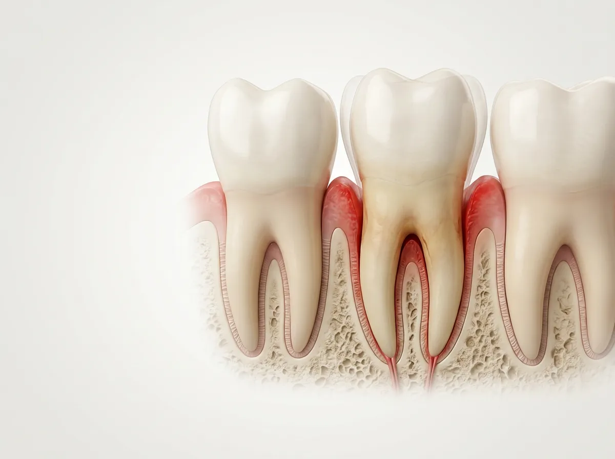Valutazione di denti mobili con parodontite e perdita ossea