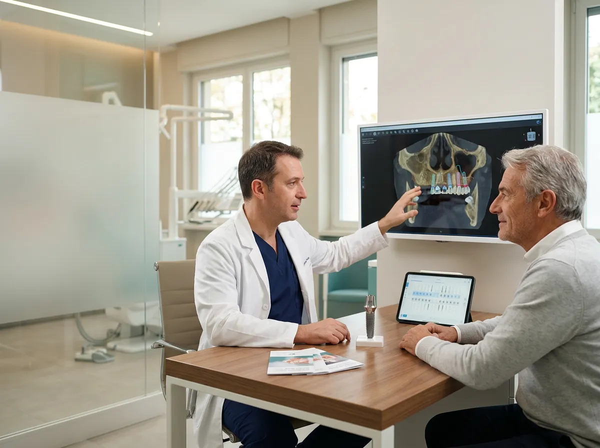 Valutazione CBCT per impianti dentali senza innesto osseo