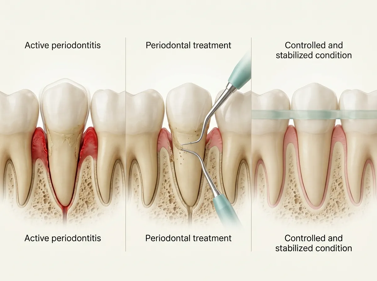 Trattamenti per salvare denti mobili con parodontite