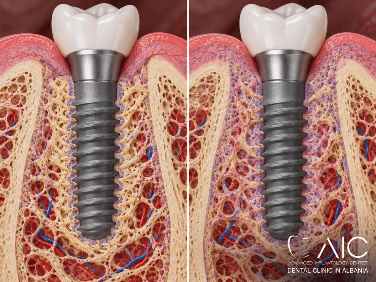 Confronto dell’osseointegrazione di impianti dentali con controllo glicemico favorevole e iperglicemia