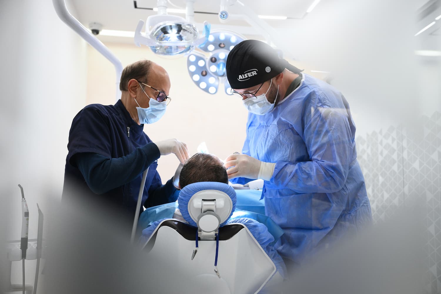 Dental implant treatment in a patient taking blood thinner medication